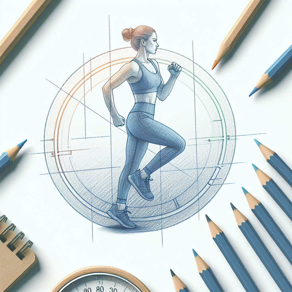 Colored-pencil illustration representing the topic: Fitness and Exercise